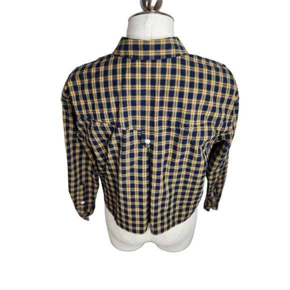 Madewell The Signature Poplin Crop Shirt‎ Plaid Womens XS - Picture 6 of 11